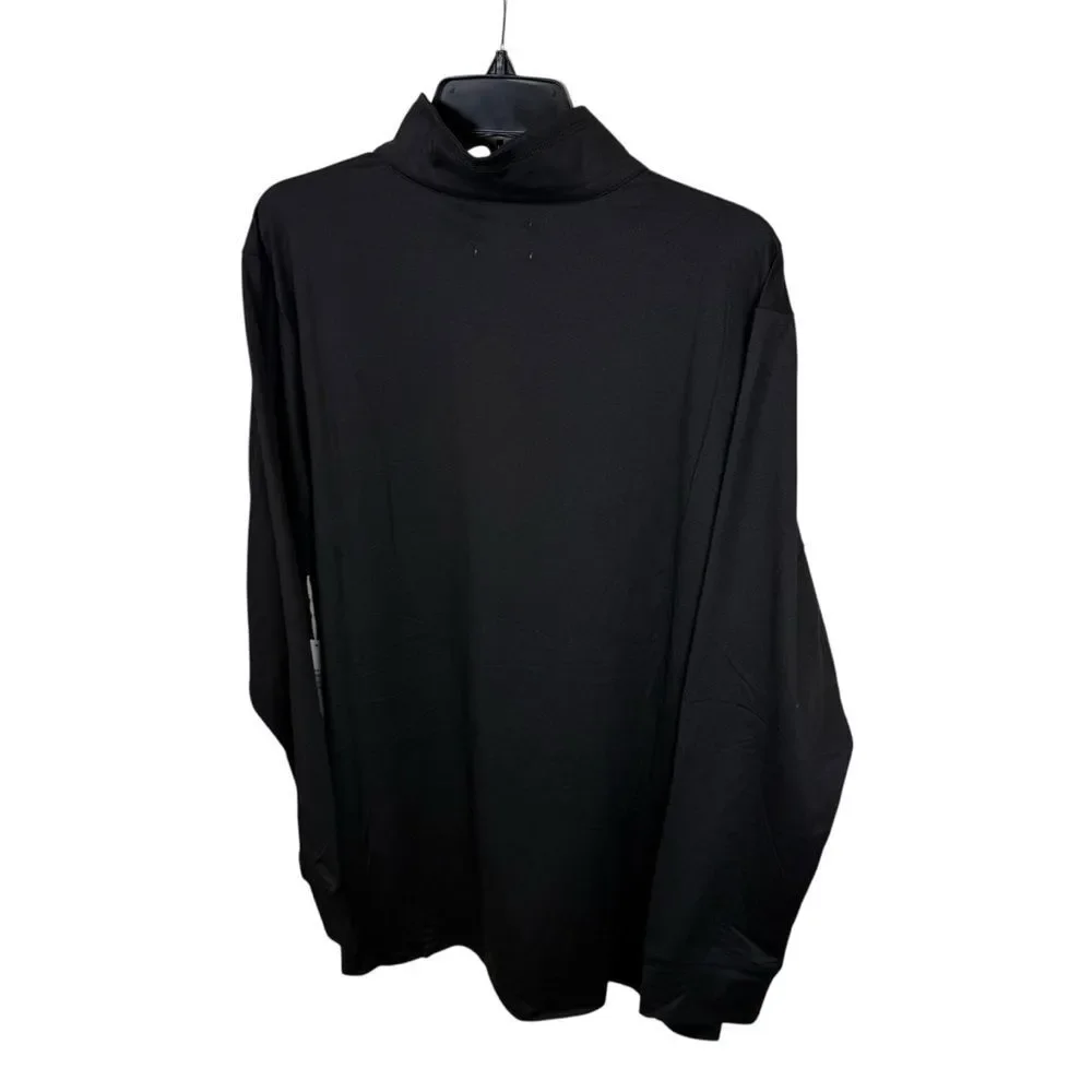 NWT Unisex feat Classic Black Quarter-Zip Pullover Size XL
